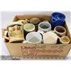 Image 1 : 5) LOT OF 11 MUGS ASSORTED SIZES , INCLUDES 2 BEER