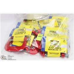 BAG OF 2" C-CLAMPS