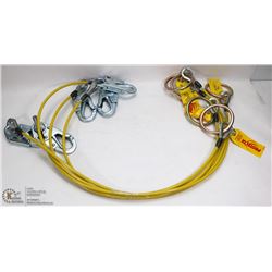 LOT OF 5 PROTECTA FALL CABLES