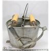 VINTAGE STAINLESS STEEL MOP BUCKET