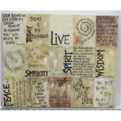 QUOTES IN CANVAS PRINT