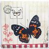 BUTTERFLIES ON WOOD WALL HANGING