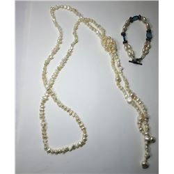 19 - NATURAL FRESHWATER PEARL SET