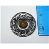 Image 1 : 3 - CIRCLE BROOCH STAMPED 925 SILVER