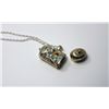 Image 3 : 6 - VINTAGE SILVER TONE PENDANT &