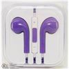 Image 1 : NEW PURPLE  APPLE STYLE EARBUDS