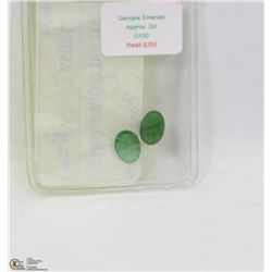 40) GENUINE EMERALD GEMSTONE