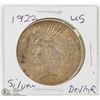 Image 1 : 1922 AMERICAN SILVER PEACE DOLLAR