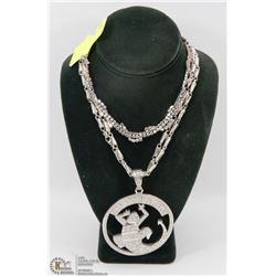 LOT OF TWO RHINESTONE NECKLACES