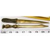 Image 1 : PAIR OF BRASS LETTER OPENERS