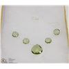 Image 1 : #9-GREEN AMETHYST& CZ GEMSTONE NECKLACE