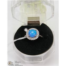 #52-AUSTRALIAN TRIPLE FIRE OPAL RING