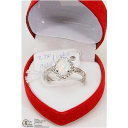 #54-AUSTRALIAN TRIPLE FIRE OPAL RING