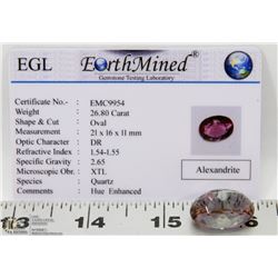 #35-ALEXANDRITE COLOUR CHANGING GEMSTONE 26.80CT