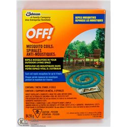 NEW 8 PACK OF OFF! MOSQUITO COILS W/2 METAL STANDS