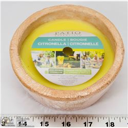 NEW PATIO ESSENTIALS CITRONELLA CANDLE