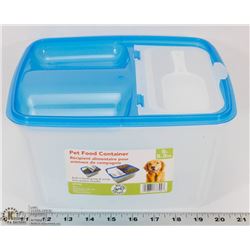 NEW 5.3Qt. PET FOOD CONTAINER