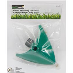 NEW 3-ARM REVOLVING SPRINKLER