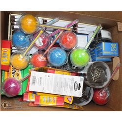 BOX OF STORE CLOSURE MERCHANDISE, INCLUDING: