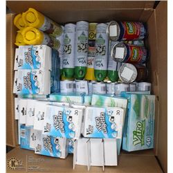 BOX OF STORE CLOSURE MERCHANDISE, INCLUDING: