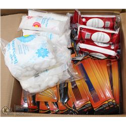 BOX OF STORE CLOSURE MERCHANDISE, INCLUDING: