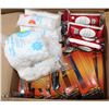 Image 1 : BOX OF STORE CLOSURE MERCHANDISE, INCLUDING: