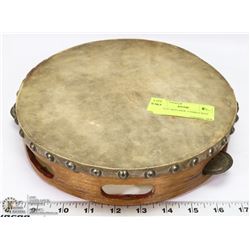 VINTAGE SKIN HIDE TAMBOURINE