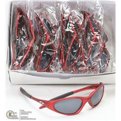 CASE OF OAKLEY REPLICA SUNGLASSES, RED WITH BLACK
