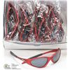 Image 1 : CASE OF OAKLEY REPLICA SUNGLASSES, RED WITH BLACK