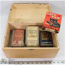 ANTIQUE COBBLERS LOT W/ VINTAGE SHOW SHINE BOX