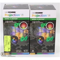 LOT OF 2 PROJECTION WHIRL-A-MOTION LIGHTS