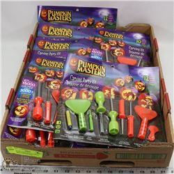 FLAT OF ASSORTED HALLOWEEN PUMPKIN CARVING KITS
