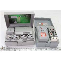 LOT OF 2 INTERNATIONAL TRAVEL OUTLET SETS - PLUG