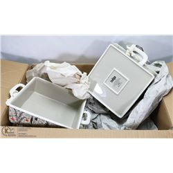 4 NEW CASSEROLE SQUARES INDIGO