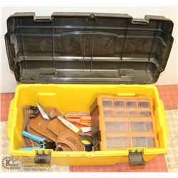 TOOL BOX WITH TOOL BELT AND MORE