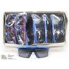 Image 1 : CASE OF 12 SMOKE BLUE FRAMED SAFETY GLASSES