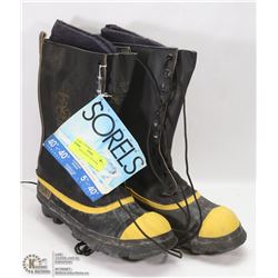 SOREL SIZE 8 STEEL TOE WORK BOOTS