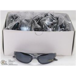 CASE OF OAKLEY REPLICA SUNGLASSES, GREY WITH BLACK