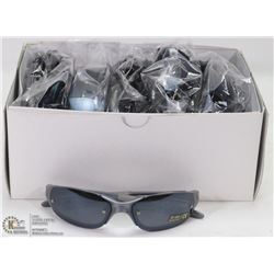 CASE OF OAKLEY REPLICA SUNGLASSES, GREY WITH BLACK