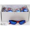 Image 1 : CASE OF OAKLEY REPLICA SUNGLASSES, RED WITH BLUE