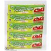 Image 1 : 5 CASES OF MEDIUM GREEN ZIPPER PRODUCE BAGS