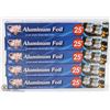 Image 1 : LOT OF 5 ROLLS OF 25FT ALUMINUM FOIL