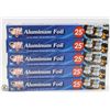 Image 1 : LOT OF 5 ROLLS OF 25FT ALUMINUM FOIL