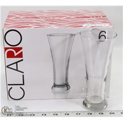 BOX OF 6 NEW GLASSES