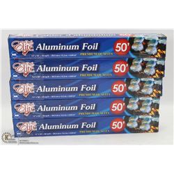 LOT OF 5 ROLLS OF 12"X50' ALUMINUM FOILS