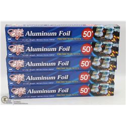 LOT OF 5 ROLLS OF 12"X50' ALUMINUM FOILS