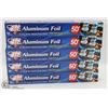 Image 1 : LOT OF 5 ROLLS OF 12"X50' ALUMINUM FOILS