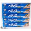 Image 1 : 5 CASES OF LARGE ZIPPER FREEZER BAGS