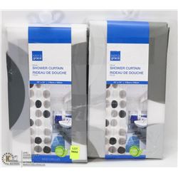 LOT OF 2 SHOWER CURTAINS