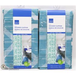 LOT OF 2 SHOWER CURTAINS